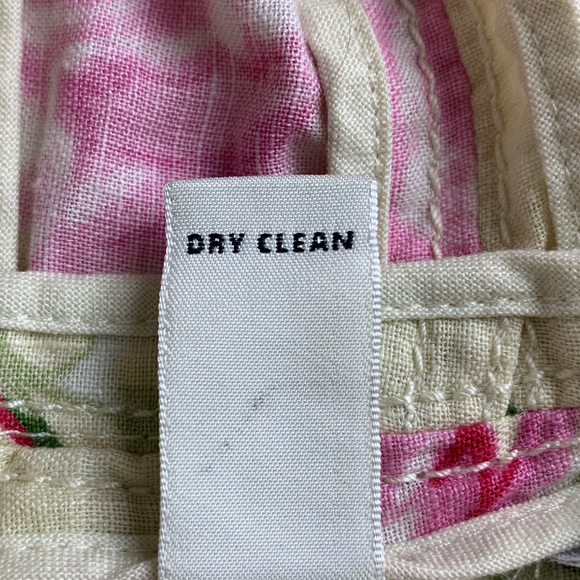 Banana Republic Jacket Floral Linen Blend Sz 8 - Picture 6 of 8